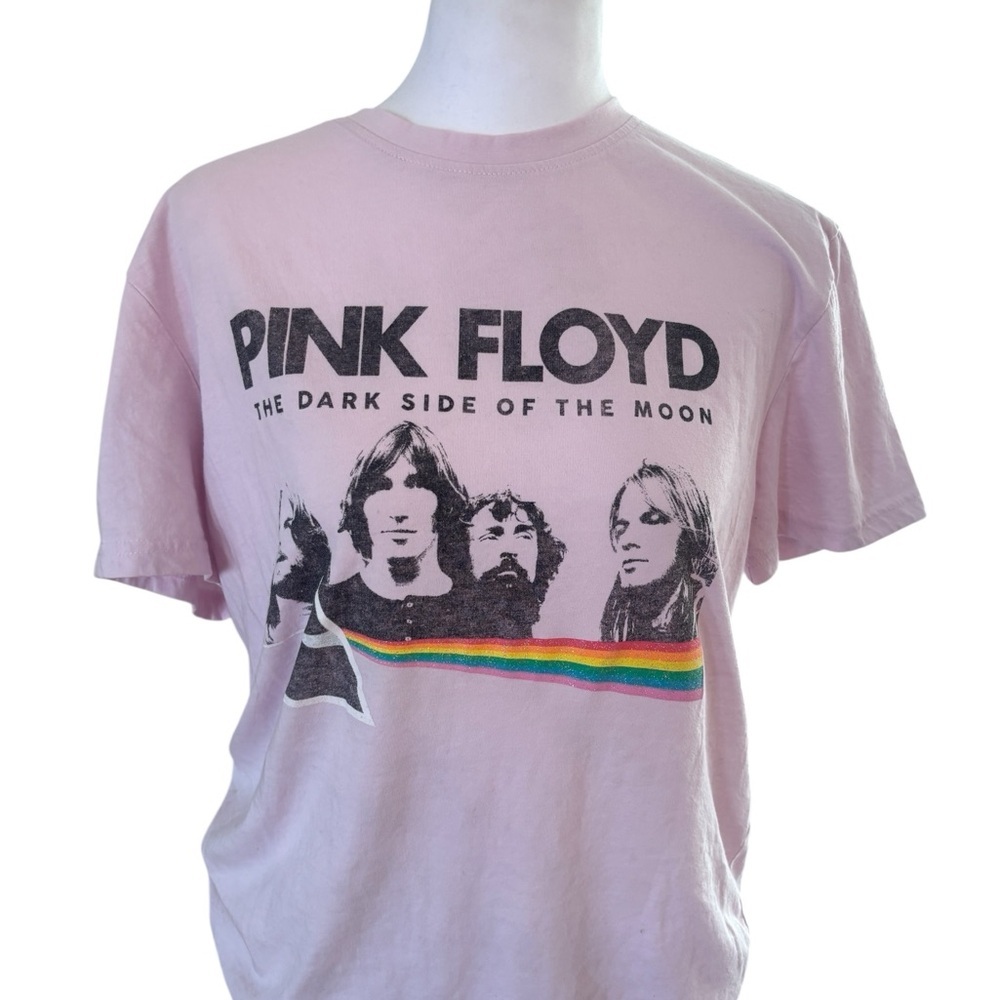 Pink Floyd Dark Side of the Moon Graphic Tee Size Medium Pink Band Shirt